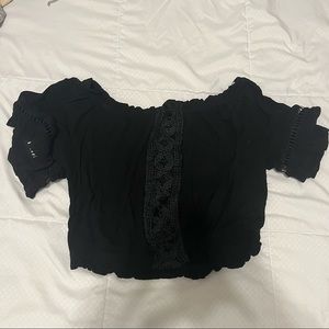 Forever 21 black crop top